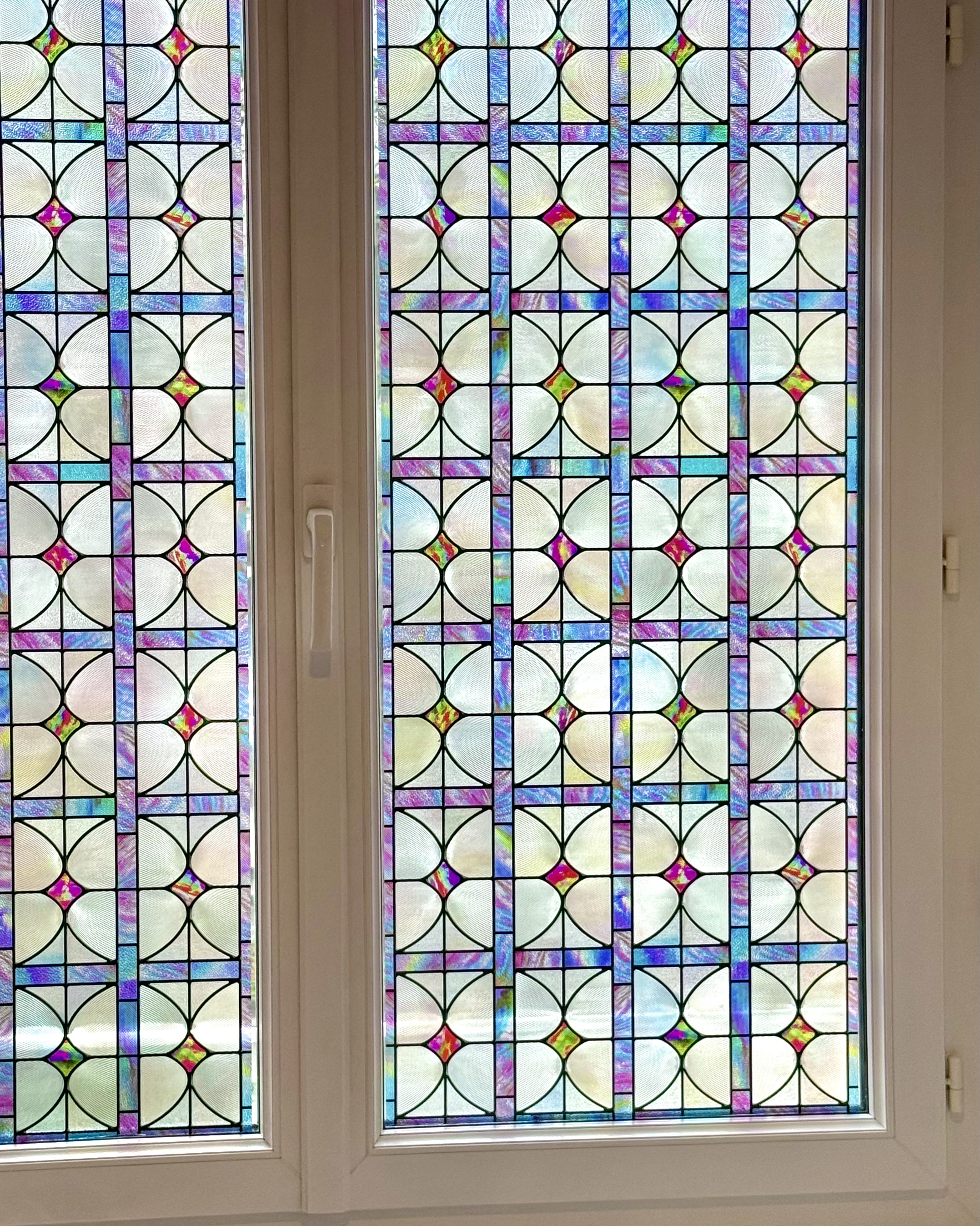 Vitrail salle de bain